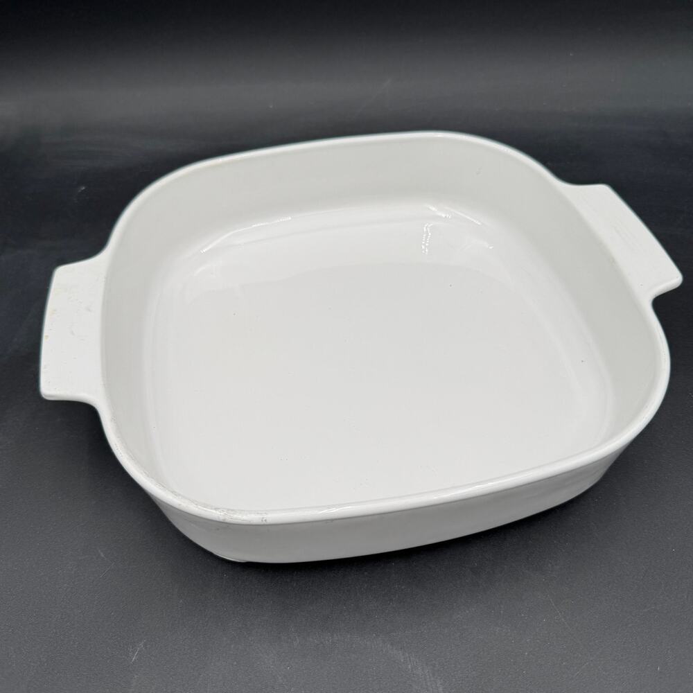 CorningWare Square Microwave Browning Grill White Coupe MW-A-10
